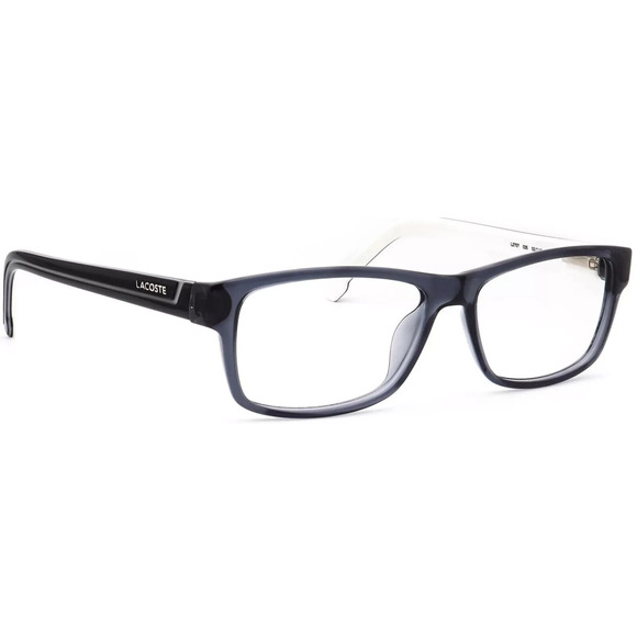 LACOSTE L2707 SMOKE GREY AND WHITE EYEGLASSES FRAME 53-15-145 main image 6